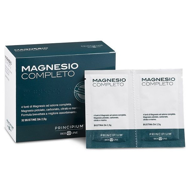 Magnesio Completo Integratore Supporto Sistema Nervoso 32 Bustine - Principium