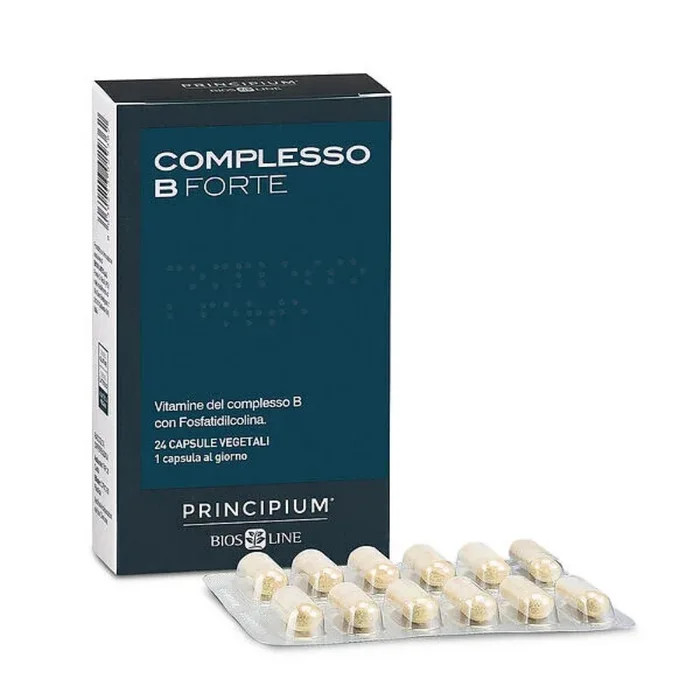 Complesso B Forte Principium Integratore di Vitamine 24 Capsule Vegetali - Principium