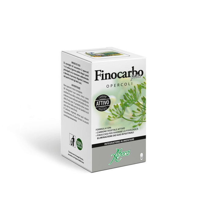 Finocarbo Plus Integratore per Gas Intestinali 50 opercoli - Aboca
