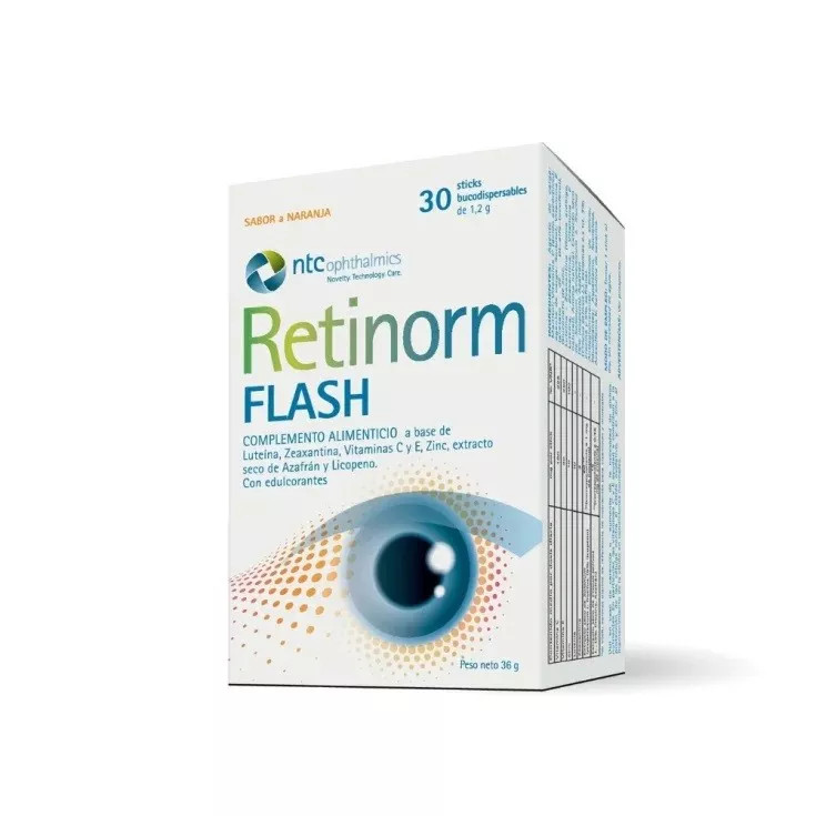 Retinorm Flash Integratore per Funzionalità Visiva in Stick 30 Pezzi - NTC Srl