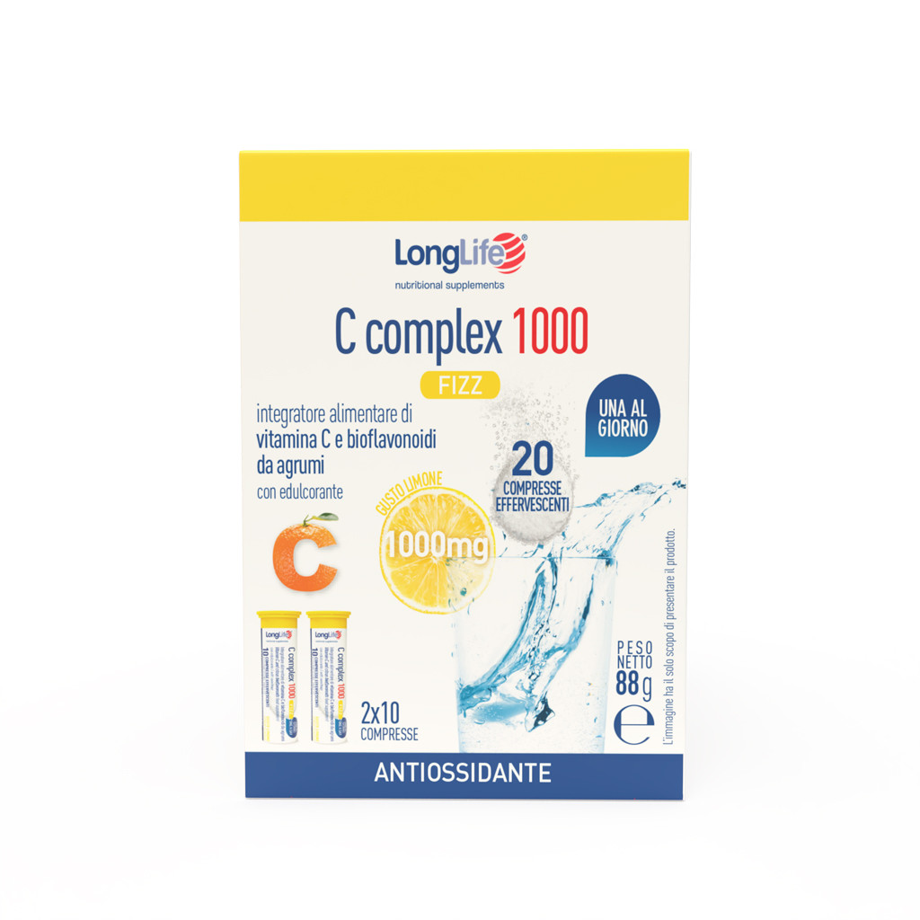 Longlife C Complex 1000 Fizz Integratore Vitamina C 20 Compresse Effervescenti - Longlife