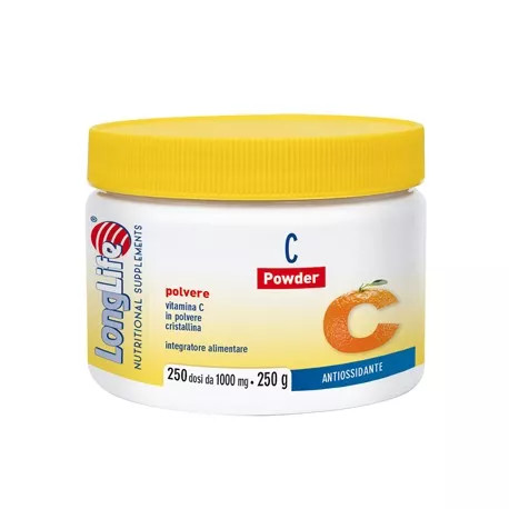 Longlife C Powder Integratore Vitamina C in Polvere 250 g - Longlife