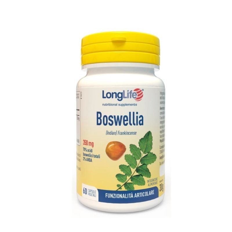 Boswellia 350mg Longlife Integratore per Articolazioni 60 Capsule Vegetali - Longlife