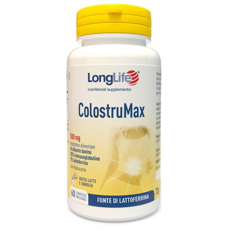 ColostruMax 60 Compresse Masticabili Integratore Alimentare - Longlife