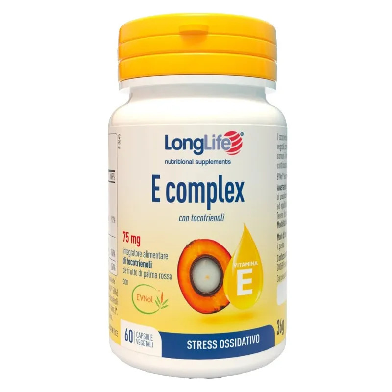 E Complex Integratore Alimentare Antiossidante 60 Capsule Vegetali - Longlife