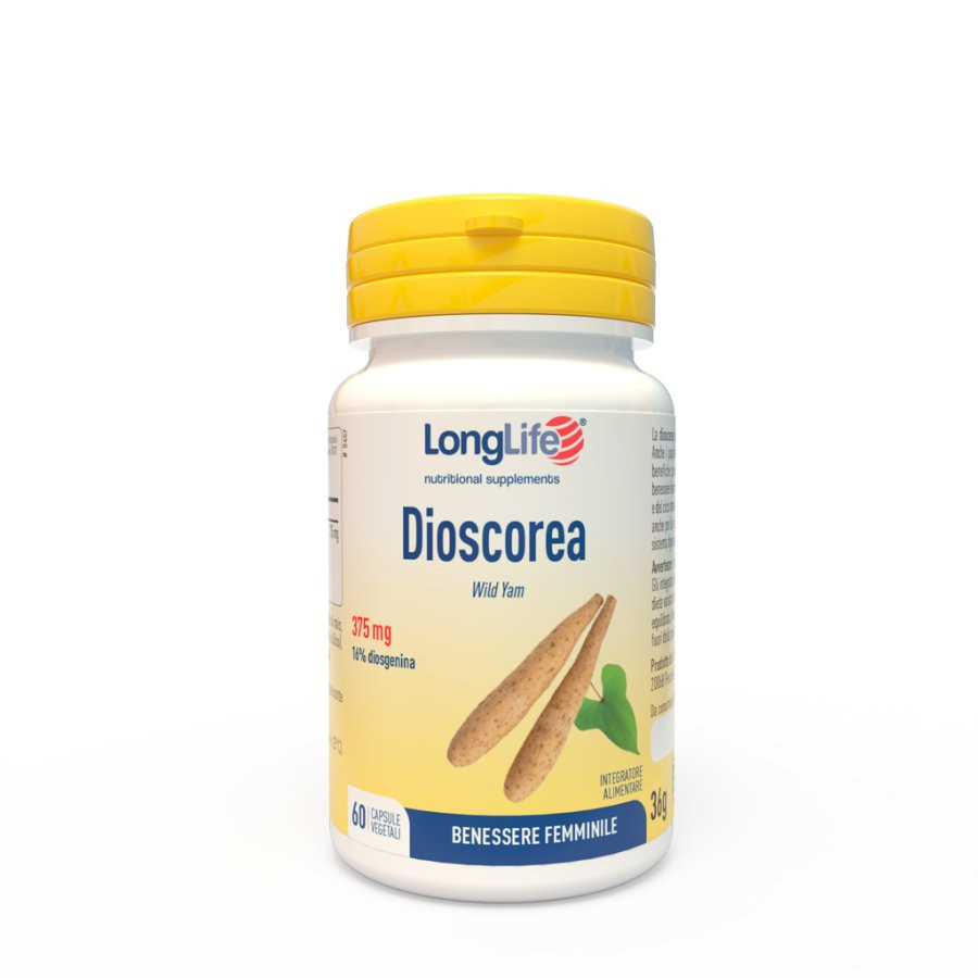 Dioscorea Longlife Integratore Benessere Menopausa e Ciclo Mestruale 60 Capsule - Longlife