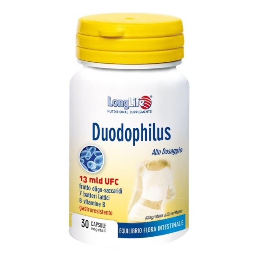 Duodophilus LongLife Integratore di Batteri Lattici per Flora Intestinale 30 Capsule - LongLife