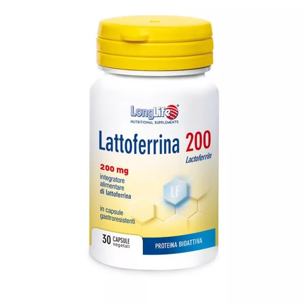 Lattoferrina 200 Integratore Rinforzo Immunitario 30 Capsule - Longlife