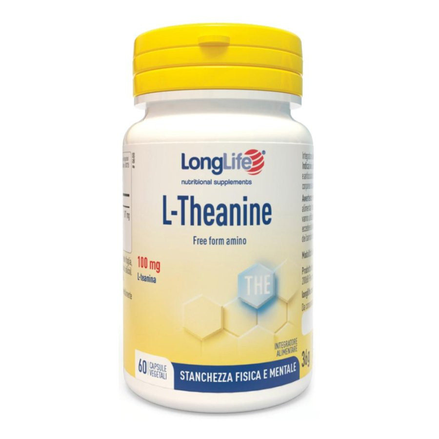 L-Theanine Integratore da Tè Verde 60 Capsule - Longlife