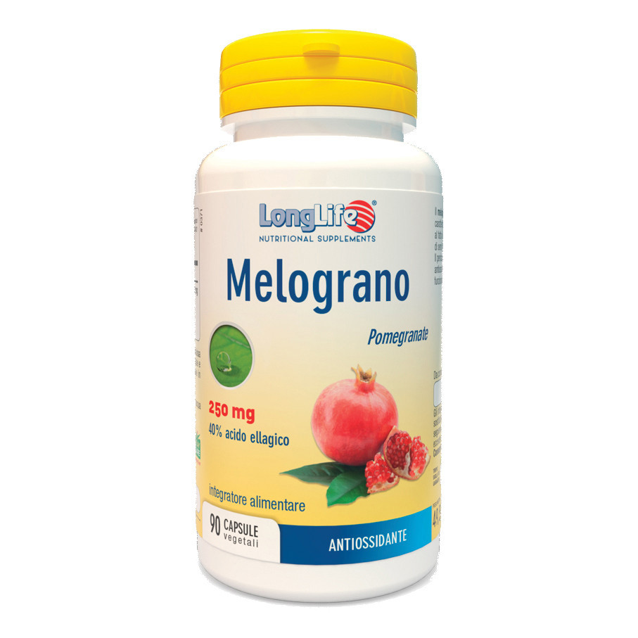 Melograno 40% Longlife Integratore Antiossidante in Capsule Vegetali - 90 Capsule