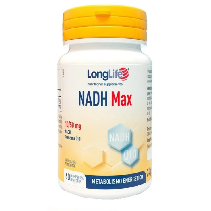 Nadh Max Integratore Energia e Metabolismo 60 Compresse Rivestite - Longlife
