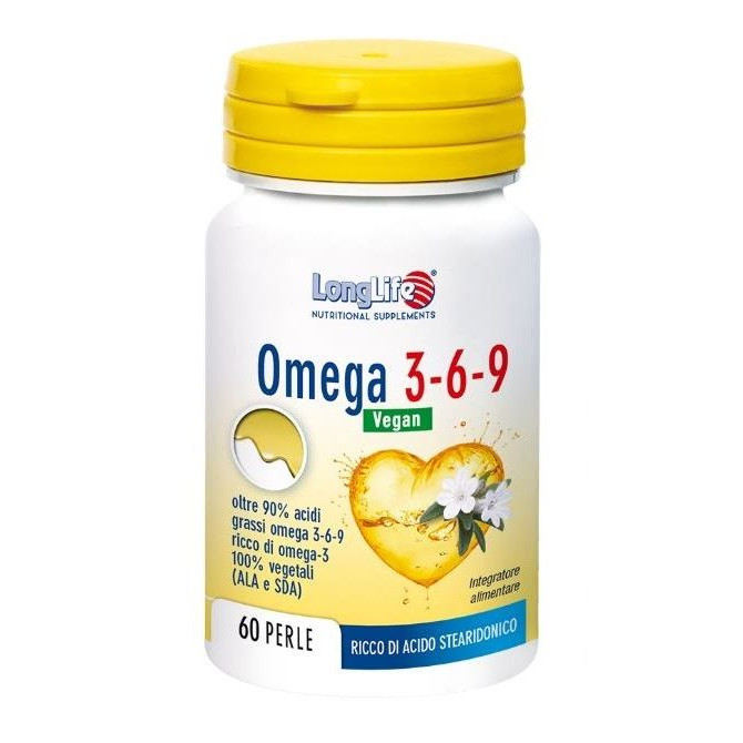 Omega 3 6 9 Vegan LongLife Integratore Alimentare in Perle 60 Perle - LongLife