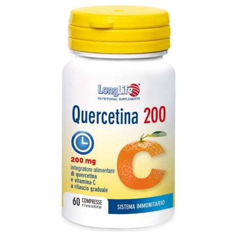 Quercetina 200 Longlife Integratore per Difese Immunitarie, 60 Compresse - Longlife
