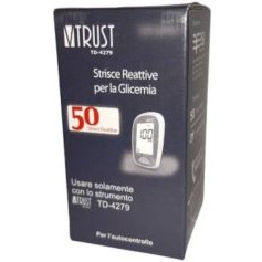 Strisce Glucosio TD-4279 per Diabetici Monouso Dispositivo Medico 50 pezzi - VTRUST