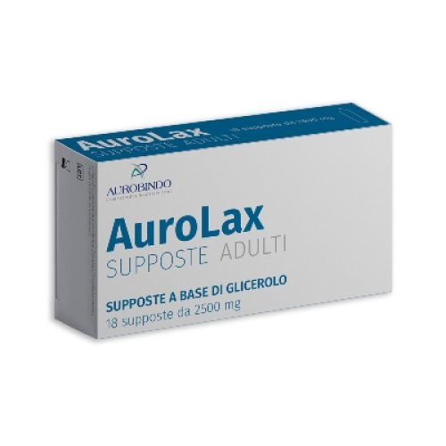 Aurolax Supposte 2500mg per Stitichezza Adulti 18 Supposte - Aurolax