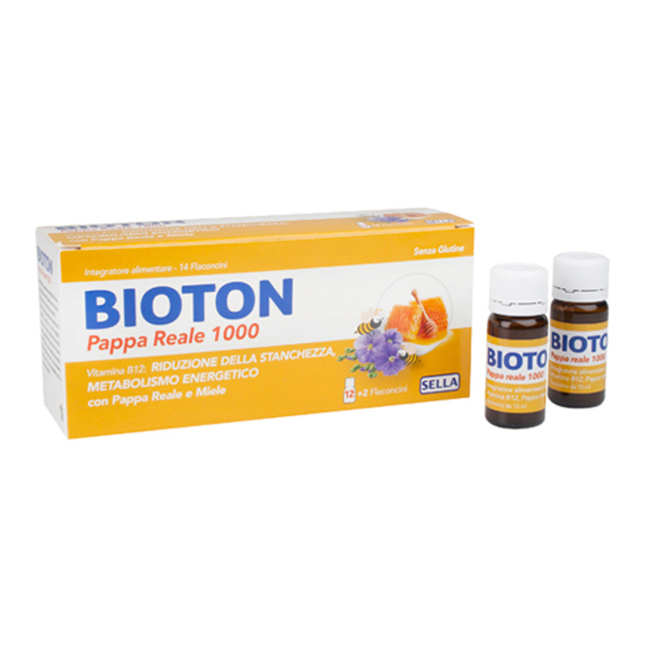 Bioton Pappa Reale 1000 Integratore con Vitamina B12 14 Flaconcini - Bioton