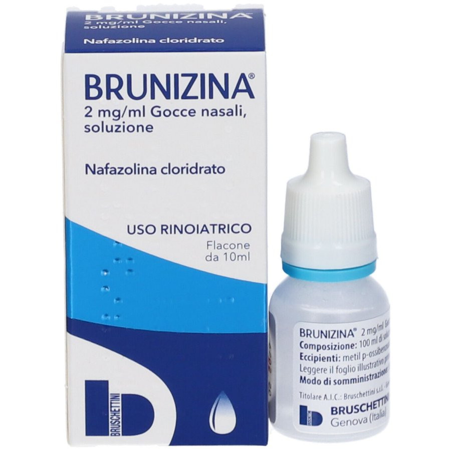 Brunizina Gocce Nasali Decongestionante 0,2% 10 ml - BRUNIZINA