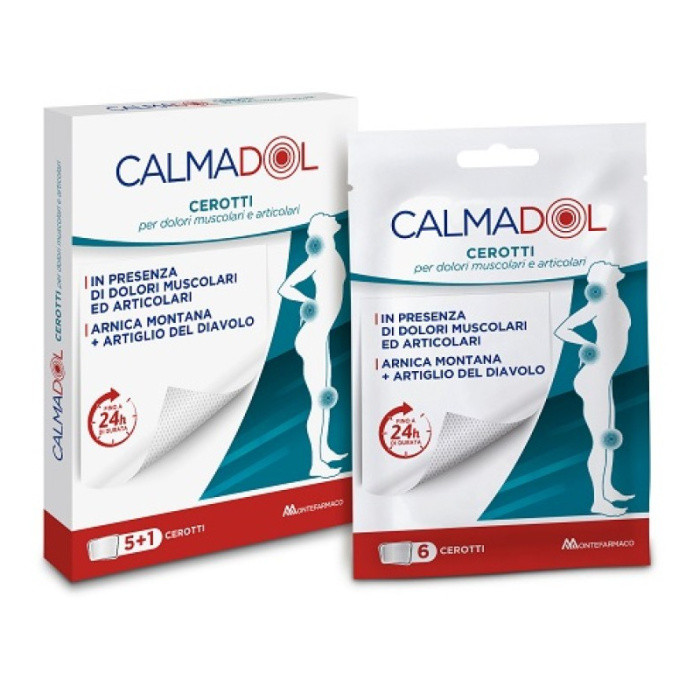 Cerotto Arnica e Artiglio del Diavolo per Dolori Articolari e Muscolari 6 Pezzi - Calmadol