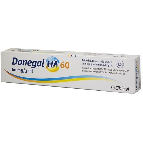 Siringa Intra-Articolare Acido Ialuronico 60mg/3ml - Donegal