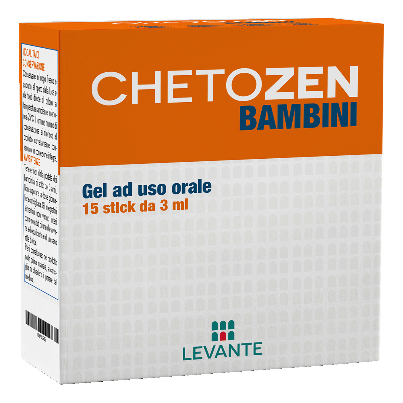 Chetozen Bambini Integratore Nausea e Digestione 15 Stick - Levante Srl