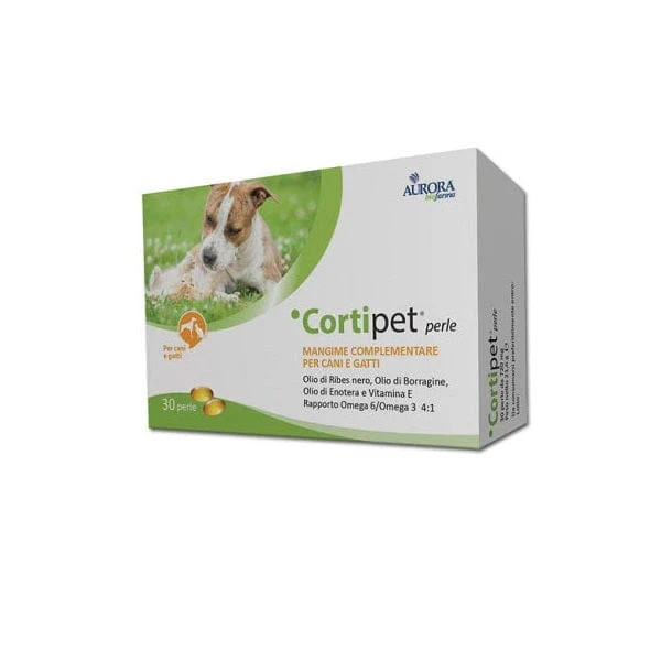 Cortipet Perle Mangime Complementare per Cani e Gatti 30 perle - Aurora Biofarma