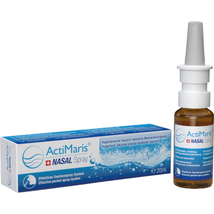 ActiMaris Spray Nasale Soluzione Ipertonica Alcalina 20ml - Almeros Srl