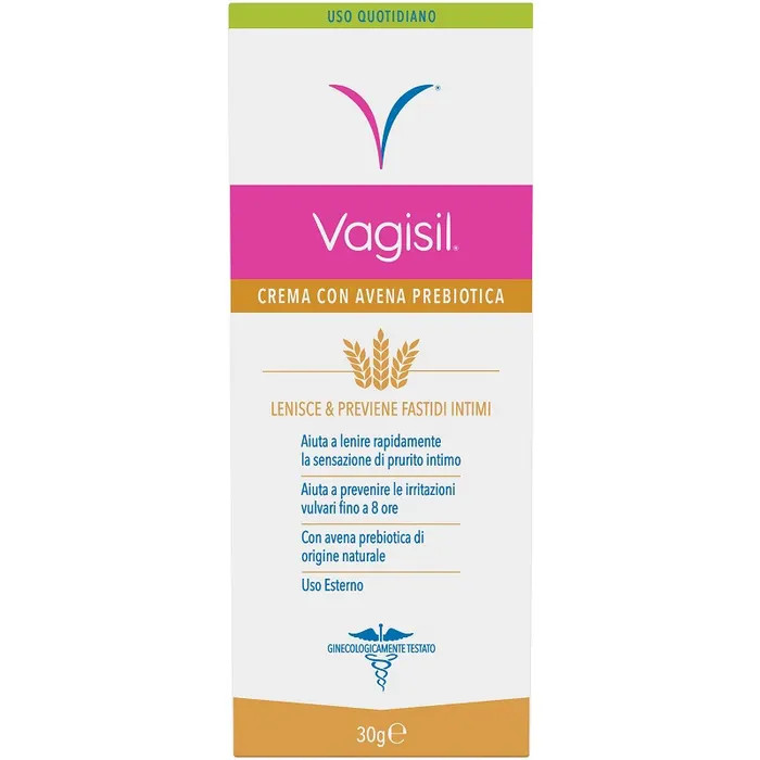 Crema Intima Idratante Lenitiva con Avena Prebiotica 30g - Vagisil
