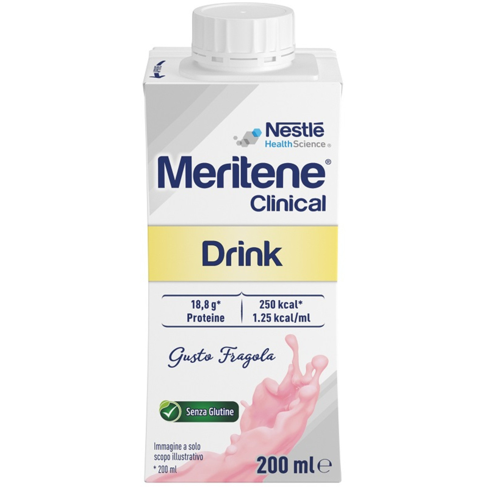 Meritene Clinical Alimento Iperproteico Gusto Fragola 200 ml - Nestlé