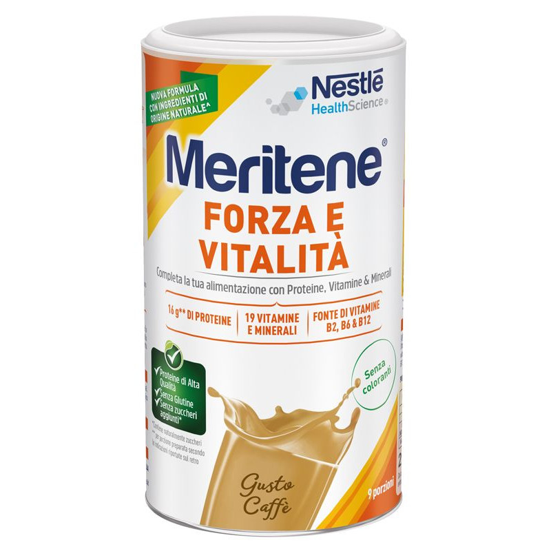 Meritene Forza e Vitalità Caffè Alimento Arricchito 270 g - Meritene