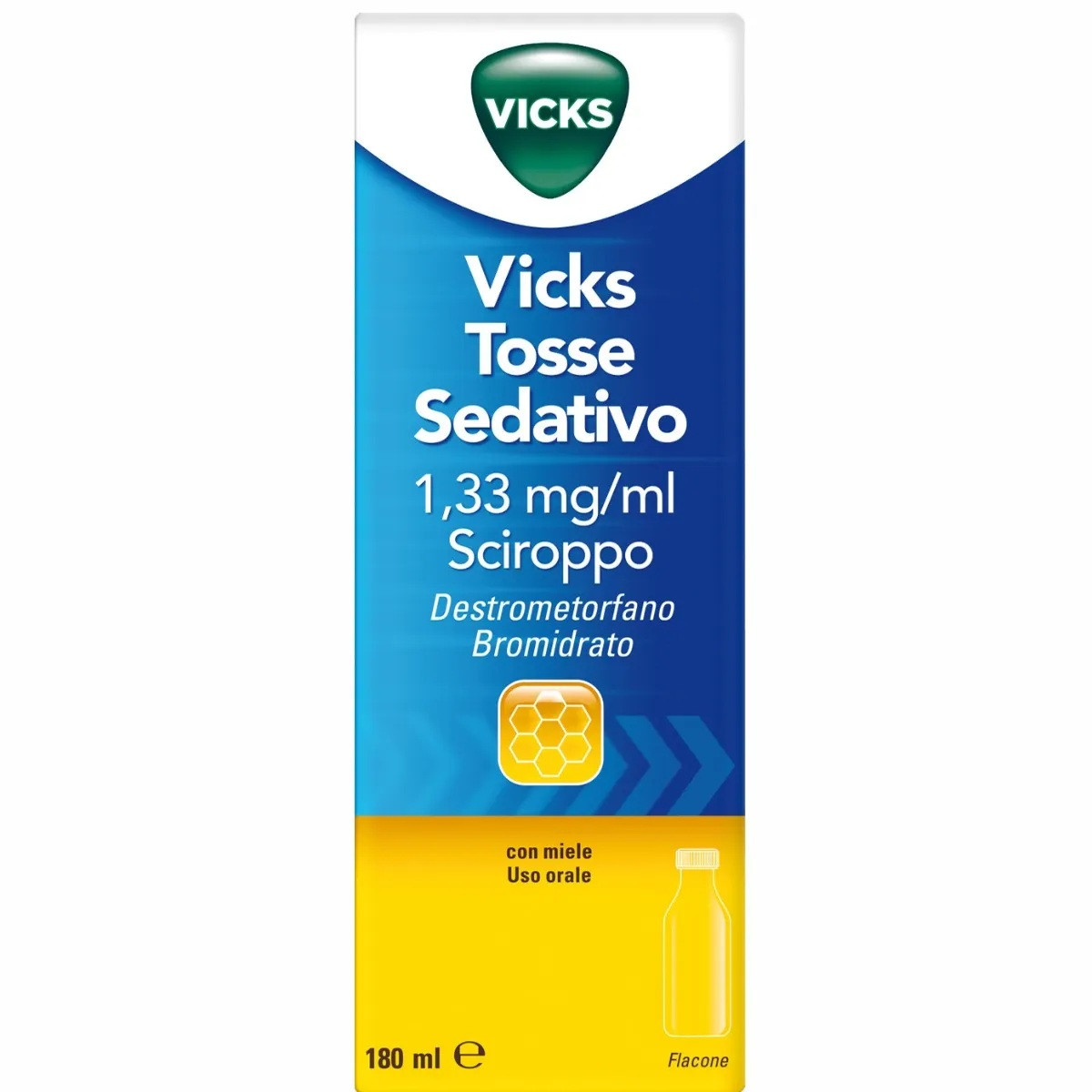 Vicks Tosse Sedativo Sciroppo 180 ml Gusto Miele - Vicks