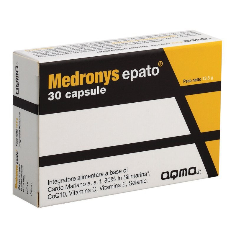 Medronys Epato Integratore per Funzione Epatica 30 Capsule - Aqma Italia