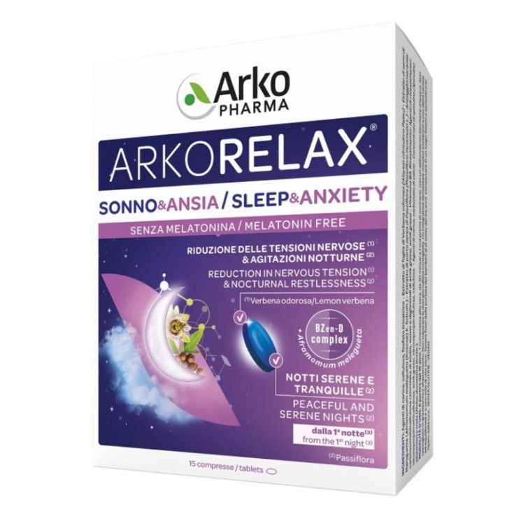 Arkofarm Srl Arkorelax Sonno&Ansia 15 Compresse - Immagine 6