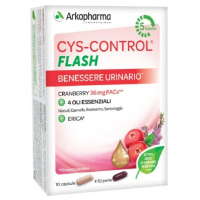 Cys-Control Flash Integratore Benessere Urinario 20 Capsule - Arkopharma