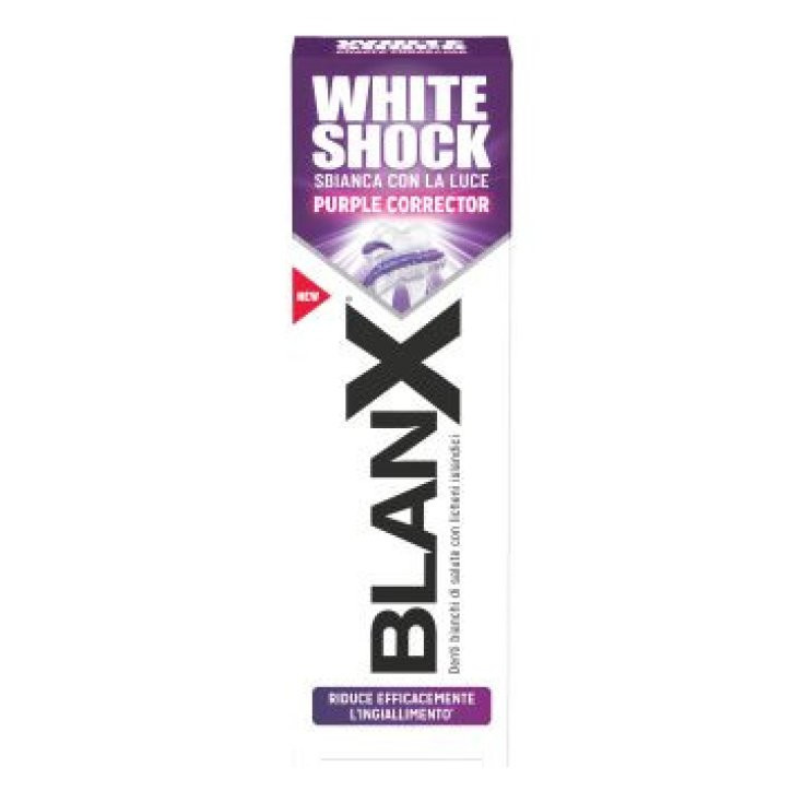 White Shock Dentifricio Sbiancante con Correttore Viola 75ml - BlanX