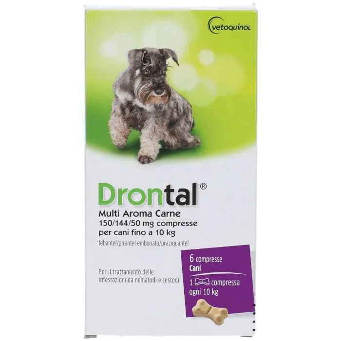 Drontal Multi Ar Carne Drontal Multi Aroma Carne Per Cani Fino A 10 Kg 6 Compresse - Immagine 3