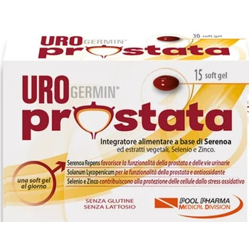 Urogermin Prostata Integratore con Serenoa repens e Licopene 15 Softgel - Urogermin