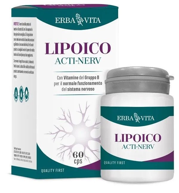 Erba Vita Integratore Lipoico Acti Nerv 60 Capsule - Immagine 4