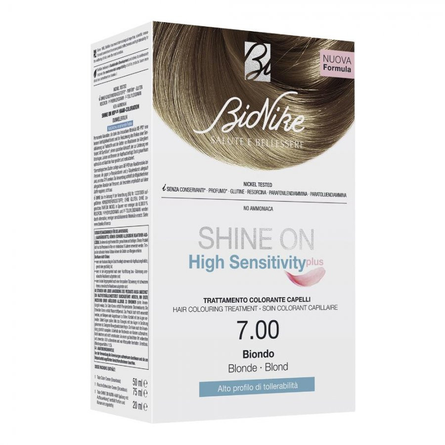 Bionike Shine On High Sensitivity Plus - Tintura per capelli n.7 Biondo - Immagine 5