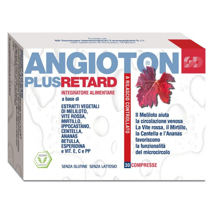 Angioton Plus Retard 30 Compresse - Integratore Per Il Trofismo Del Microcircolo - Immagine 6