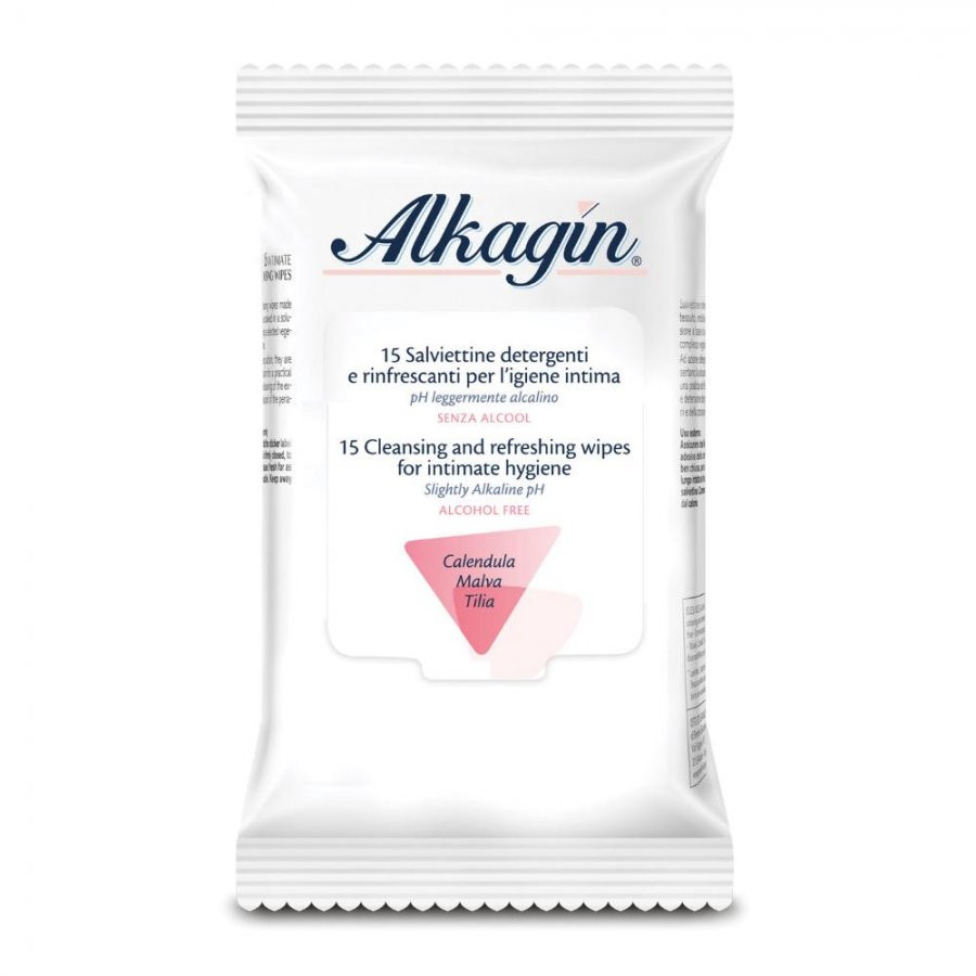 Alkagyn Korff Salviettine Detergenti E Rinfrescanti Per L'igiene Intima Ph Leggermente Alcalino 1 Pz Salviette - Immagine 5