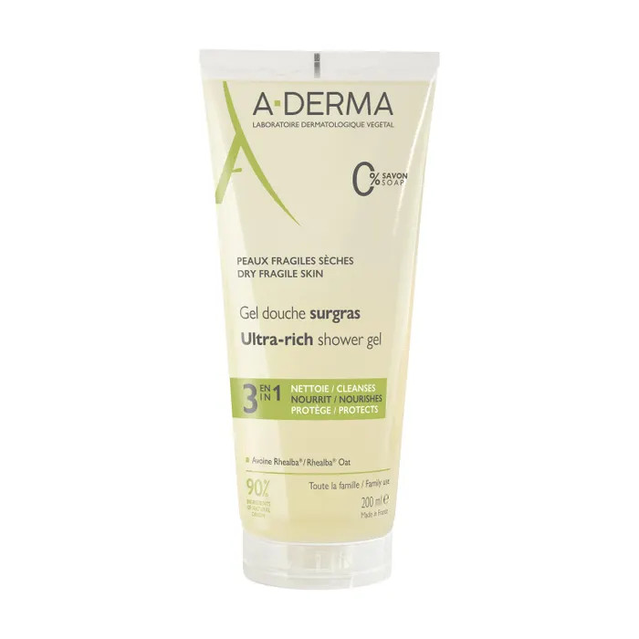 Gel Doccia Surgras A-Derma Les Indispensables 200ml - A-Derma