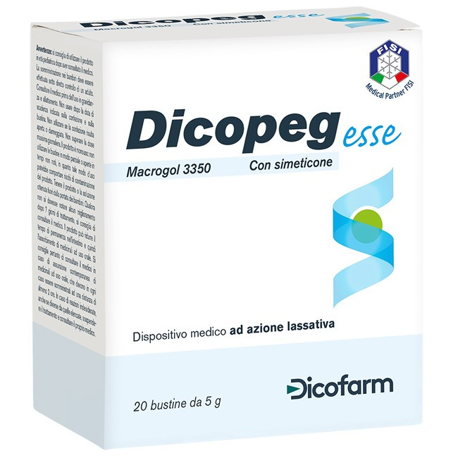 Dicofarm Dicopeg Esse Macrogol 3350 Lassativo 20 Bustine - Immagine 4