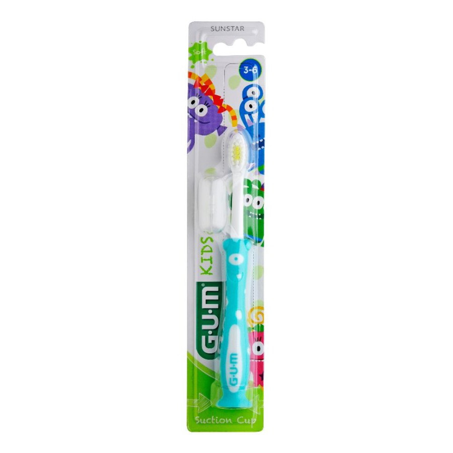 Gum Kids spazzolino bambini 3-6 anni con cappuccio salvaigiene - GUM