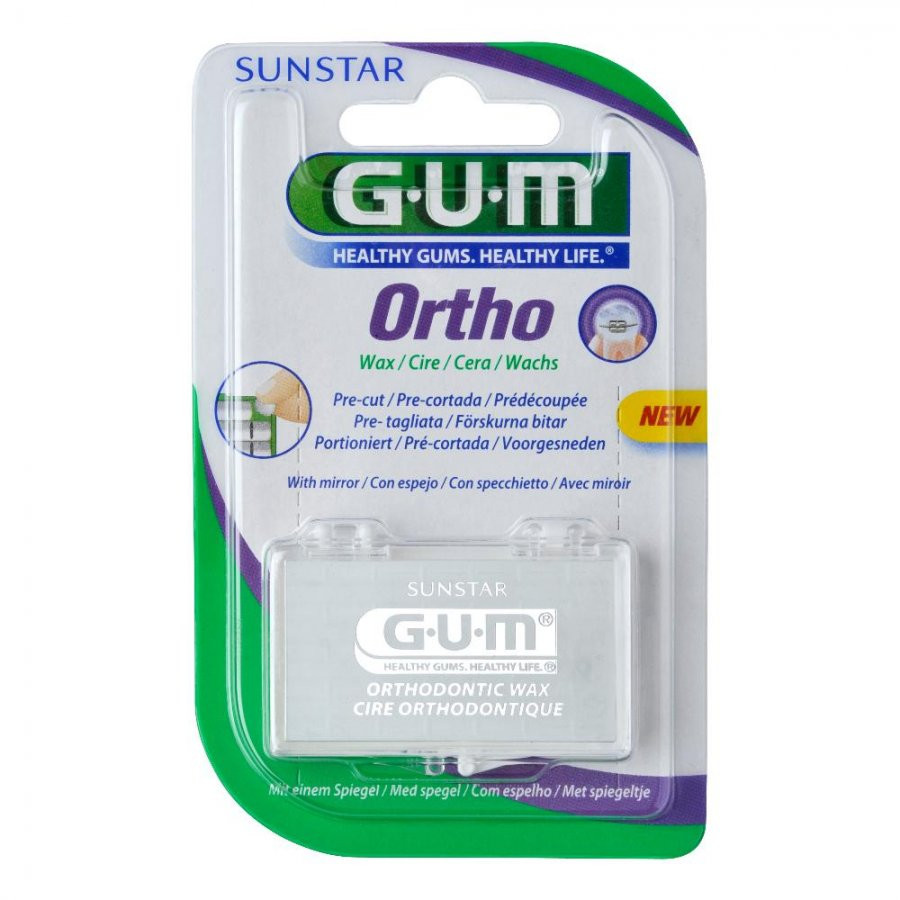 Sunstar Gum Ortho, Cera Ortodontica Calibrata, Insapore, 1 Pezzo - Immagine 6