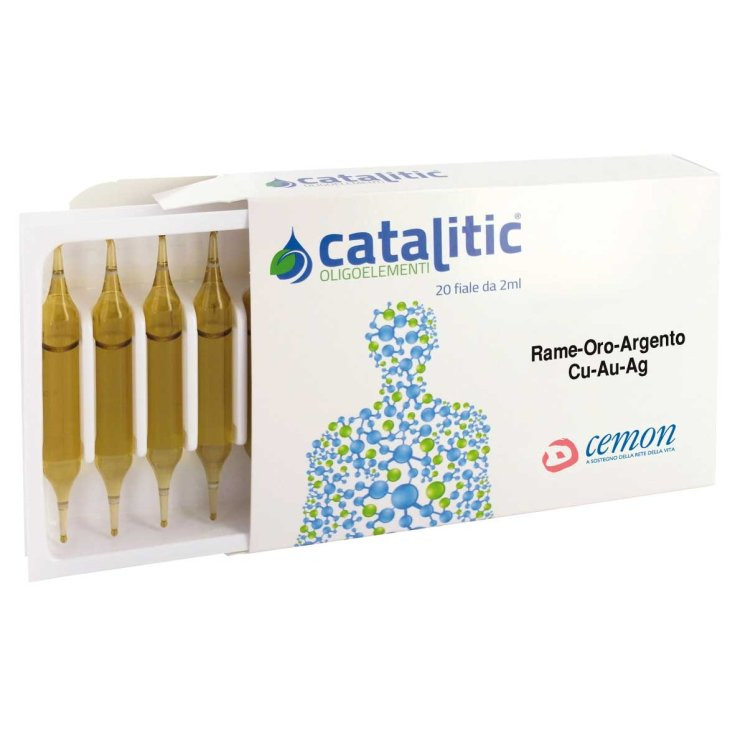Cemon Catalitic Oligoelementi Rame Oro Argento 20 Fiale 2 Ml - Immagine 7
