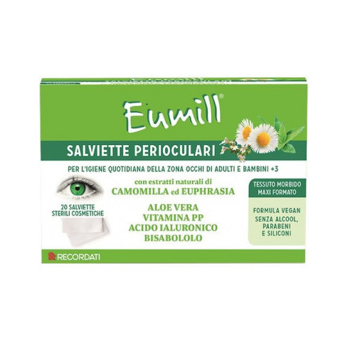 Eumill Salviette Perioculari Con Camomilla E Aloe Vera 25 Pezzi - Immagine 6