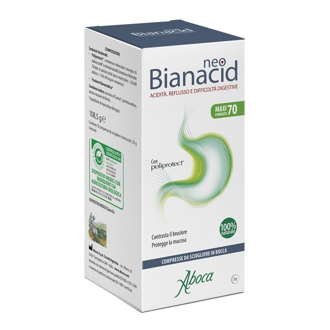 Aboca Spa Societa' Agricola Neobianacid Acidità E Reflusso 70 Compresse Masticabili - Immagine 10
