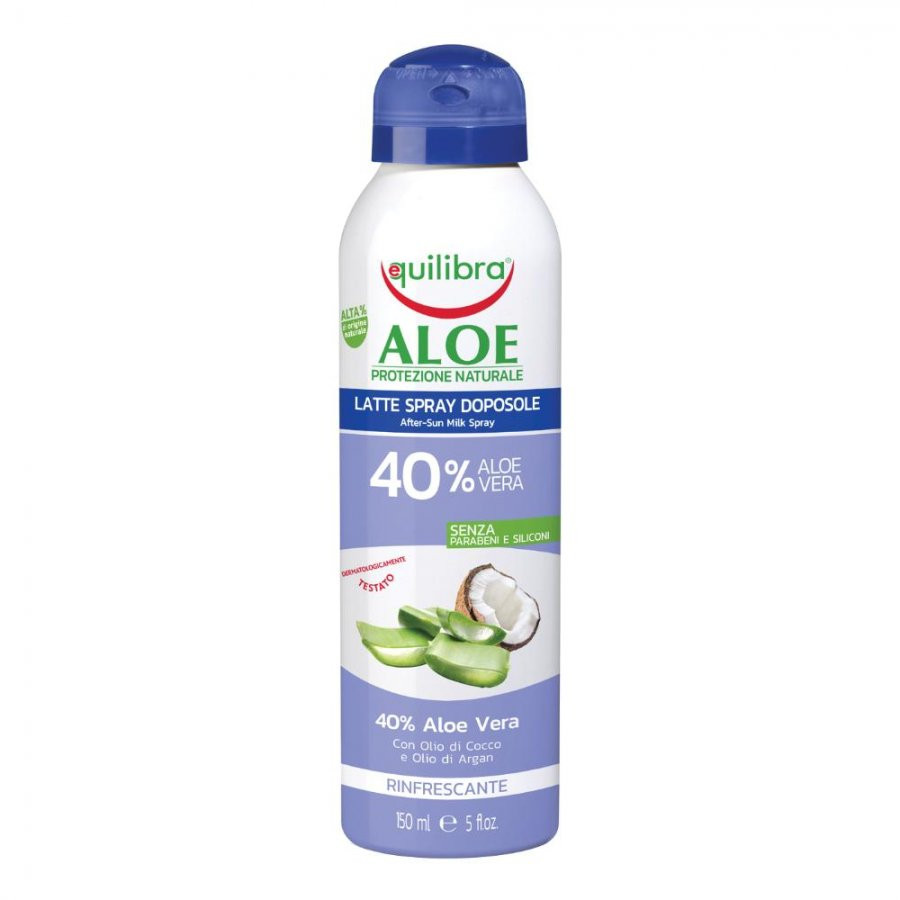 Latte Doposole Spray Rinfrescante con Aloe Vera 150ml - Equilibra