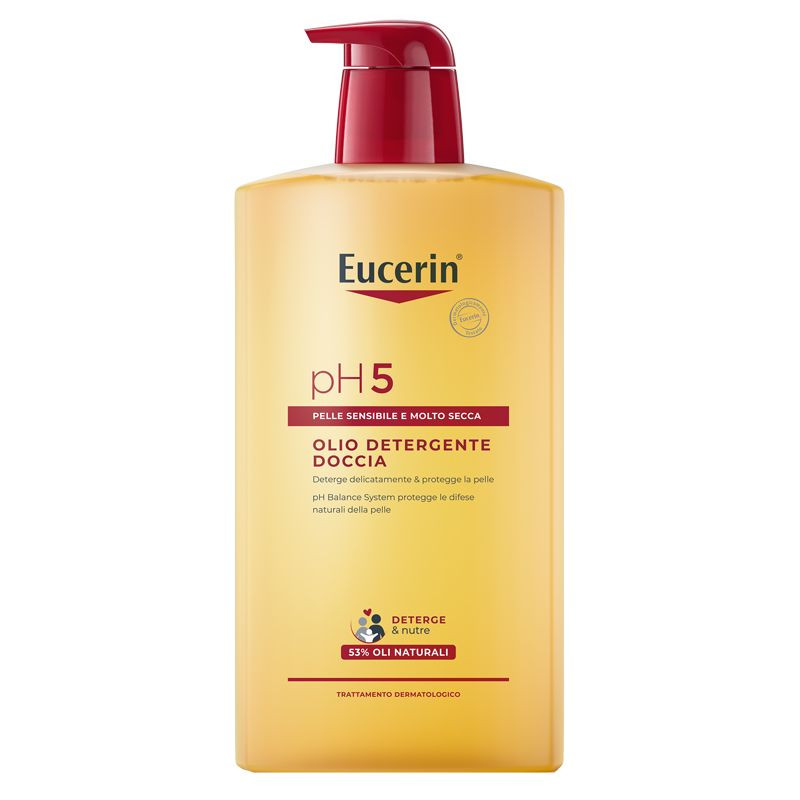 Eucerin pH5 Olio Detergente Doccia Pelle Sensibile e Secca 1000ml - Eucerin