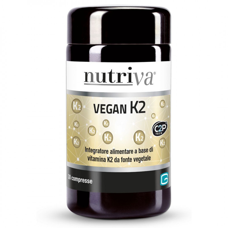 Nutriva Vegan K2 Integratore Alimentare Vitamina K2 - Nutriva